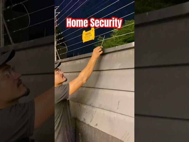 Home security #electricbarrier #electrician #electricfeild #electricfence #home #electricfence