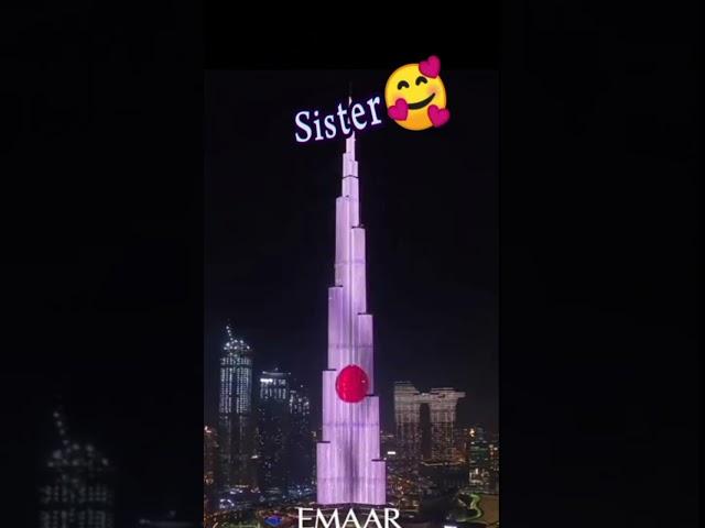 #pakistaniflag and others countries flags on Burj khalifa in dubai#shortsvideo