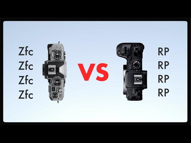 Nikon Zfc vs Canon RP // Camera Specifications and Comparison // Mirrorless cameras 2021