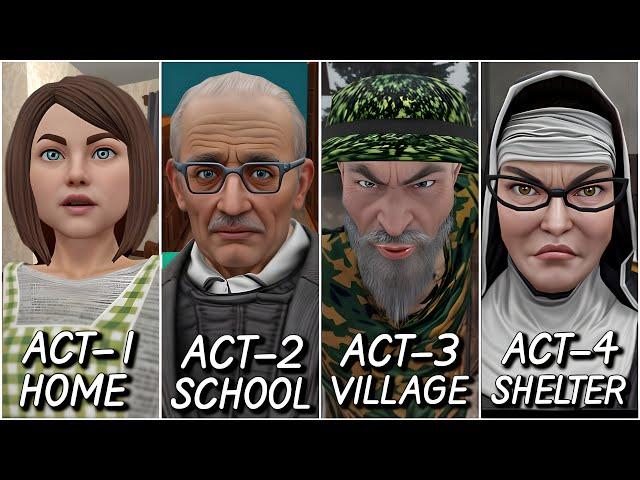 Schoolboy Escape Runaway - Act 1,2,3,4 Full Gameplay