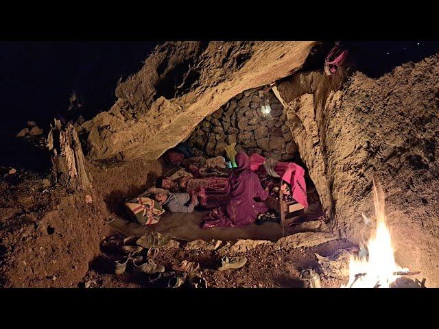 Building a Nomadic Rock Shelter in the Mountains: Nomads of Iran