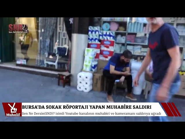 Bursa’da sokak röportajı yapan muhabire saldırı