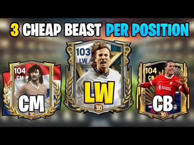 Top 3 Cheap Beast Players per Position in fc mobile