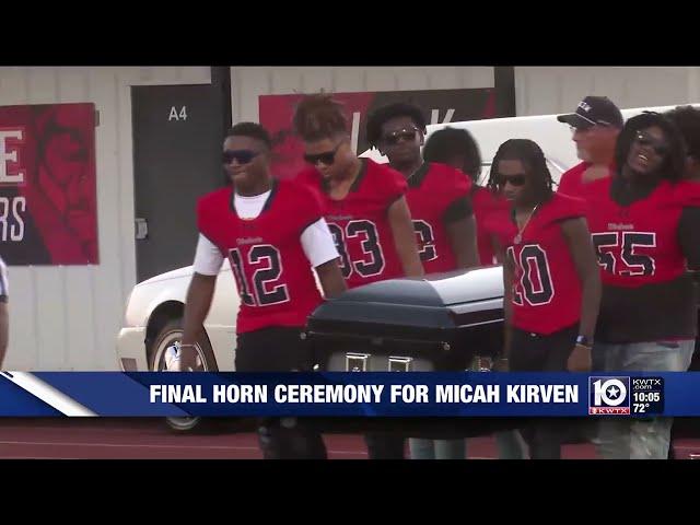 Mexia community honors Micah Kirven with Final Horn Ceremony