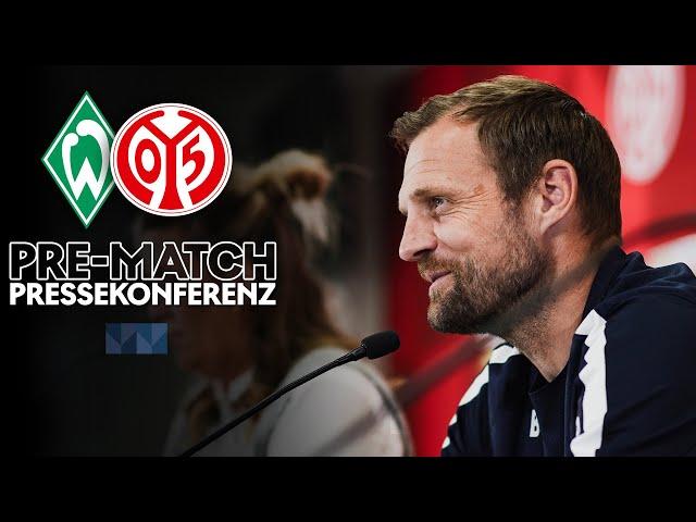 Die PK vor dem Spiel in Bremen | #SVWM05 | #05ertv | Saison 2023/24