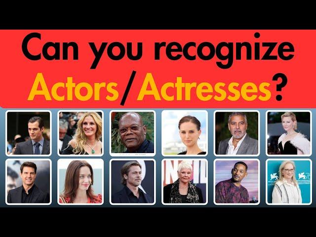 Can You Recognize these Actors and Actresses? | Famous celebrities of US and UK Quiz