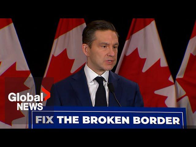 Poilievre slams Trudeau's dinner with Trump as a sign of "weakness"