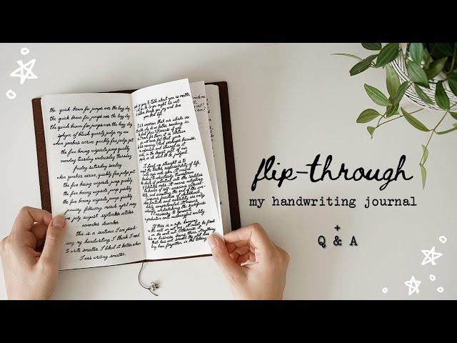 a flip through my handwriting journal // handwriting tips + q & a