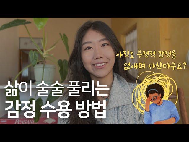 부정적 감정을 내 편으로 만드는 삶 (감정수용 핵심정리)