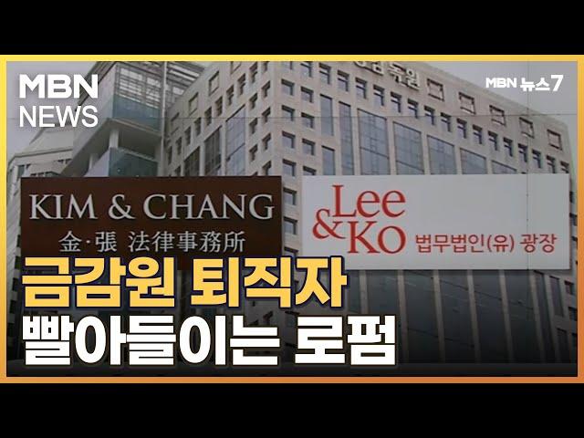 금감원 퇴직자 빨아들이는 로펌…금융기관에도 올해 22명 재취업 [MBN 뉴스7]