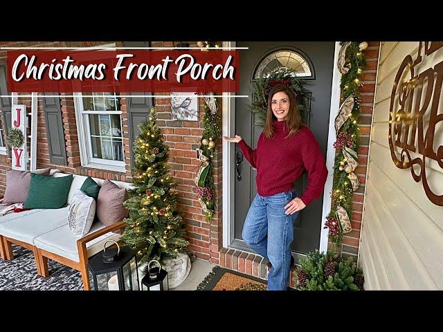 Cozy Christmas Front Porch Decorate With Me | Christmas 2024 Decorating Inspiration