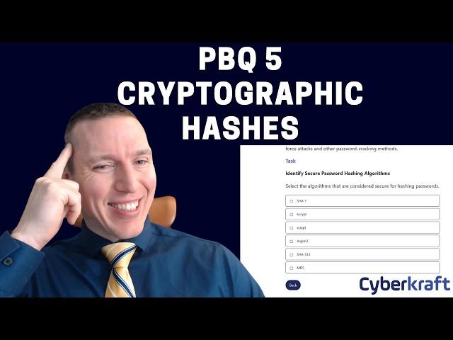 CompTIA PBQ 5 - Cryptographic Hashes - Security+, CySA+, PenTest+, Network+, SecurityX