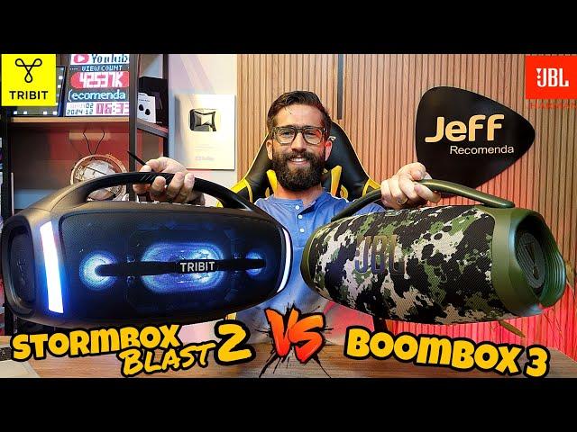 TRIBIT STORMBOX BLAST 2 Vs JBL BOOMBOX 3: UMA SURRA BEM DADA! (Comparativo)