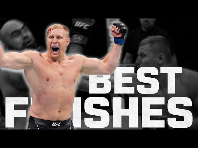 HE'S OUT ON HIS FEET!  | Sergei Pavlovich's Best Finishes | UFC Saudi Arabia