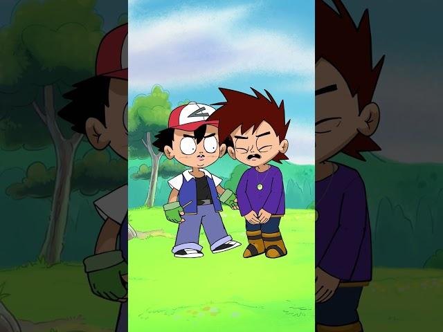 Ash defeats Gary #pokemon