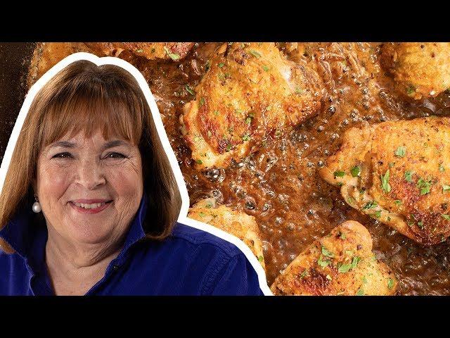 Crispy Chicken Thighs with Creamy Mustard Sauce | Barefoot Contessa: Cook Like a Pro | Food Network