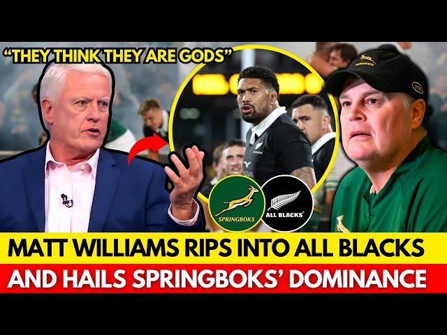 MATT WILLIAMS SLAMS THE ABS AND PUTS THE BOKS AT THE TOP OF WORLD RUGBY | SPRINGBOKS NEWS