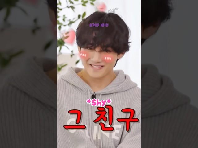 Taehyung Is So Cute When He Is Shy Around The Girl  #shorts #bts #taehyung