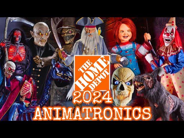 Home Depot Halloween 2024 ANIMATRONICS in ACTION