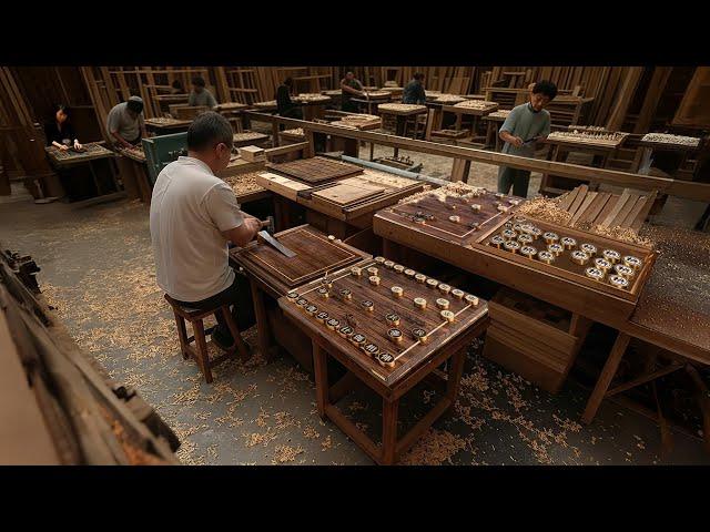 Premium Chess Factory - How We Make A Chinese Chess Board Step by Step