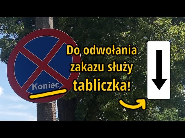 Po co tabliczka skoro można odwołać zakaz po swojemu. Niepoprawne odwołanie zakazu zatrzymywania się