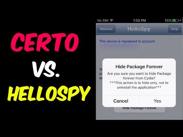 Certo iPhone Pro VS. Hellospy Spyware