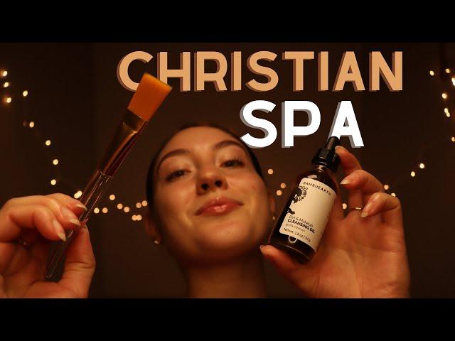 ASMR  A Facial at a Christian Spa  Uplifting & Relaxing 