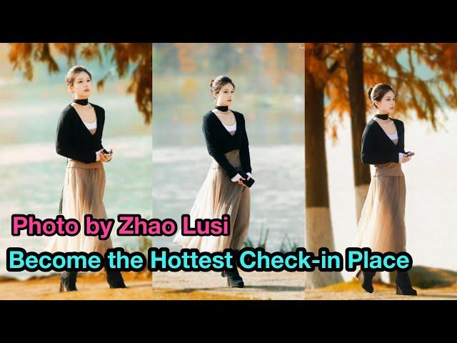 A photo of Zhao Lusi becomes the hottest check-in spot in China right now