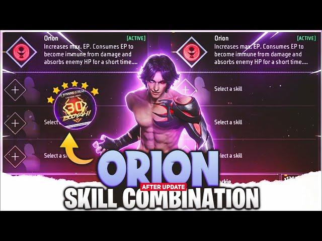 BEST CHARACTER COMBINATION FOR ORION CHARACTER AFTER UPDATE || CS RANK BEST CHARACTER COMBINATION