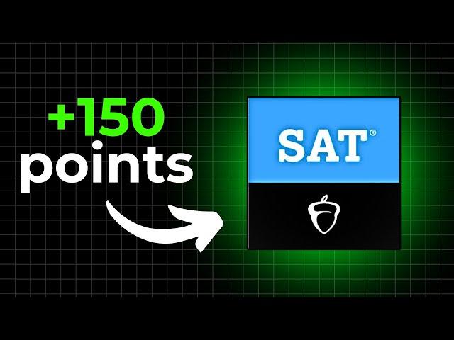 How to INCREASE Your SAT Score 150+ Points FAST! (98% SUCCESS RATE)