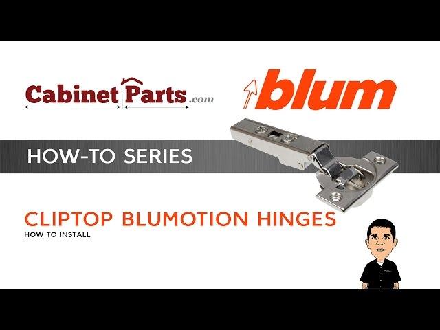 How to Install and Adjust a Blum Cliptop 110 degree Blumotion Hinge - Cabinetparts.com