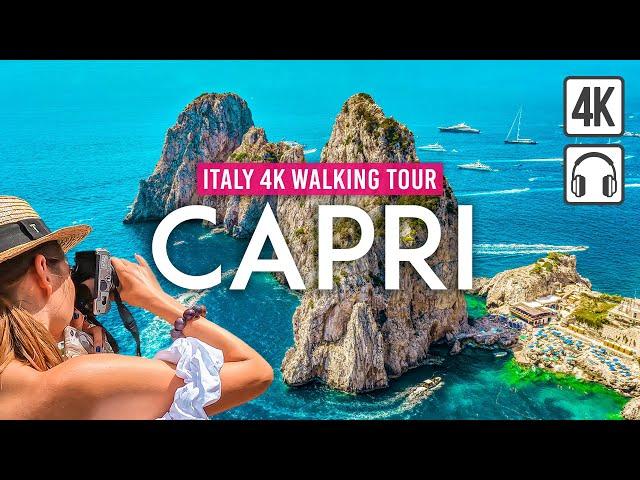 Capri 4K Walking Tour (Italy) - 3h Tour with Captions & Immersive Sound [4K Ultra HD/60fps]