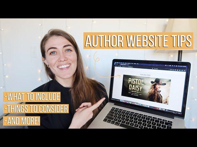 AUTHOR WEBSITE TIPS | What to include on an author website | Natalia Leigh