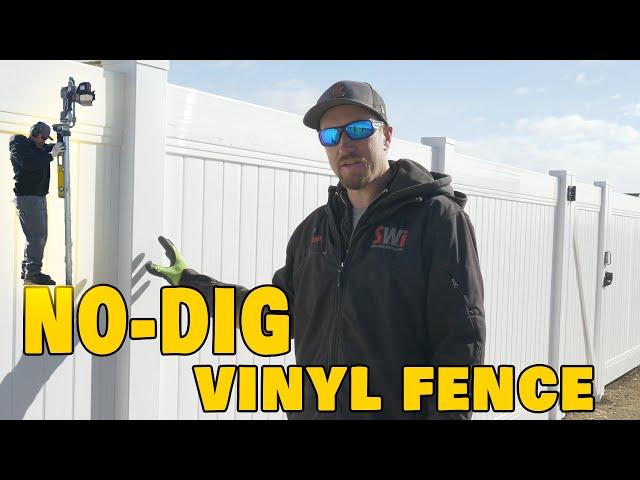 How We Build No-Dig Vinyl Fence