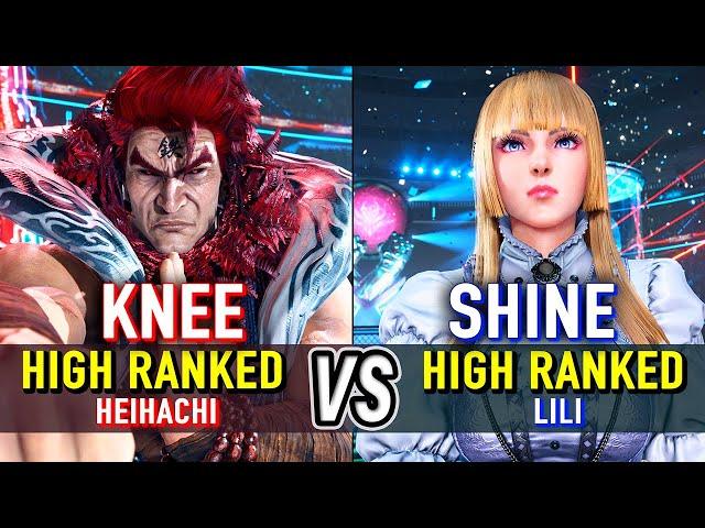 T8  KNEE (High Ranked Heihachi) vs SHINE (High Ranked Lili)  Tekken 8 High Level Gameplay