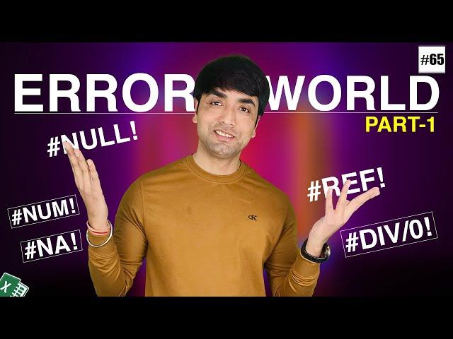 EXCEL ERROR WORLD -Part 1 | LIVE EXAMPLES