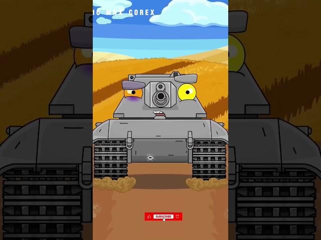 Cartoon Tanks Engage In Highly DESTRUCTIVE Combat  #shorts #homeanimations #cartoon #animation #tank