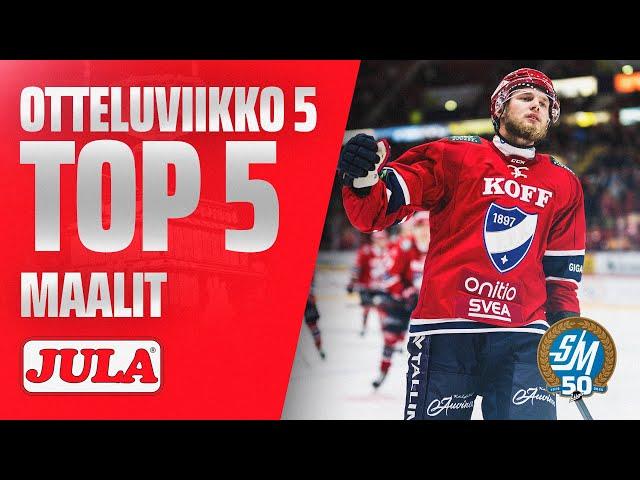 TOP 5-maalit // Otteluviikko 5 // 24-25