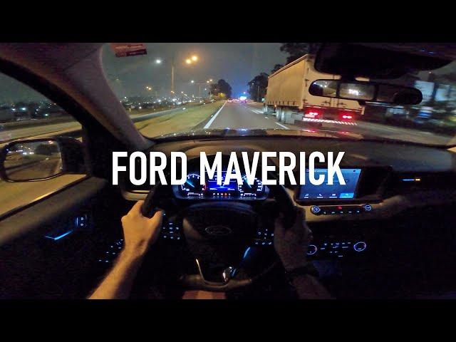 POV (Night) Drive | Ford Maverick Lariat FX4 2023 [4K]