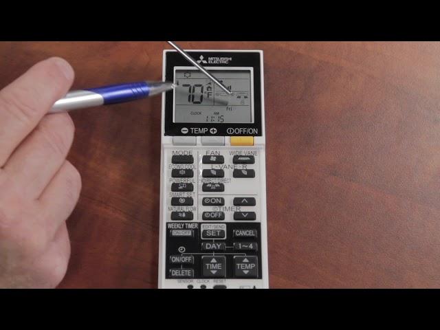 How to Use the Mitsubishi MSZ-FH Remote (SG15H) - Intermediate Functions