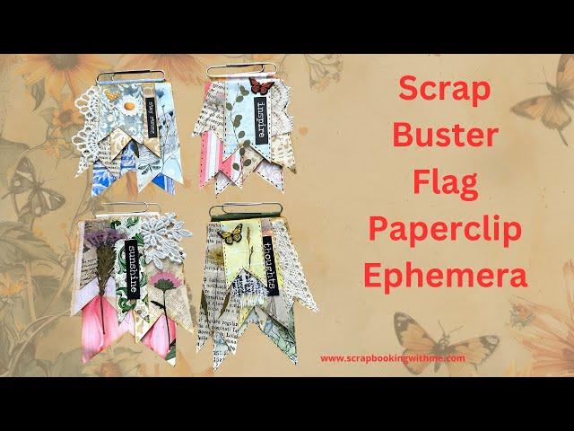 STACKED FLAG PAPER CLIP EMBELLISHMENTS - SCRAP BUSTERS