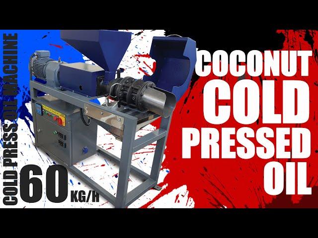 COCONUT OIL EXTRACTION - MOST POWERFUL SINGLE PHASE COLD PRESS MACHINE 60KGH - OIL PRESS MACHINE