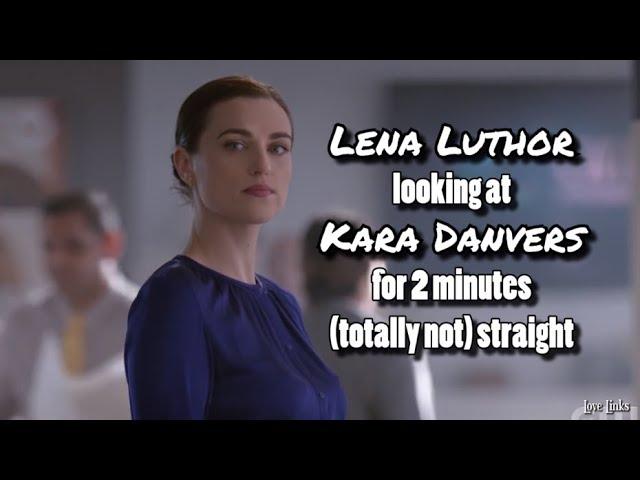 Lena Luthor looking at Kara Danvers for 2 minutes (totally not) straight || Supercorp