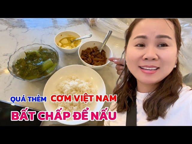 Quá Thèm Đồ Ăn Việt Nên Dù Nhà Bừa Bộn Vẫn Phải Lăn Vào Bếp Nấu Tạm Bữa Cơm Chiều | Đến Mỹ Cùng Mai