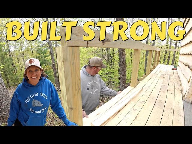 From Sketchy to Secure – Our Remote Cabin Wrap Around Deck Transformation