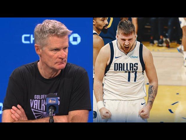 Steve Kerr Asked What Was the Issue vs Dallas: "Luka Doncic Was the Issue"