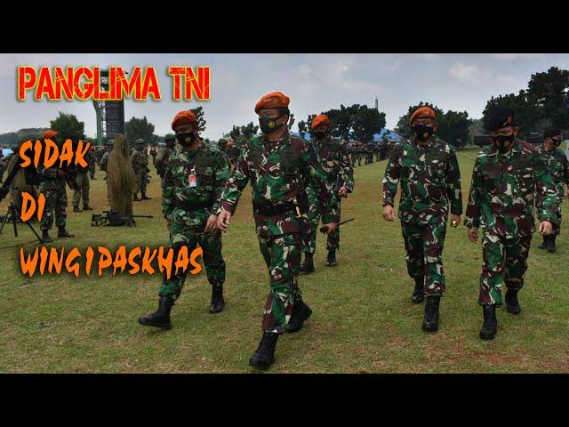 Inspeksi Mendadak Panglima TNI di Wing I Paskhas