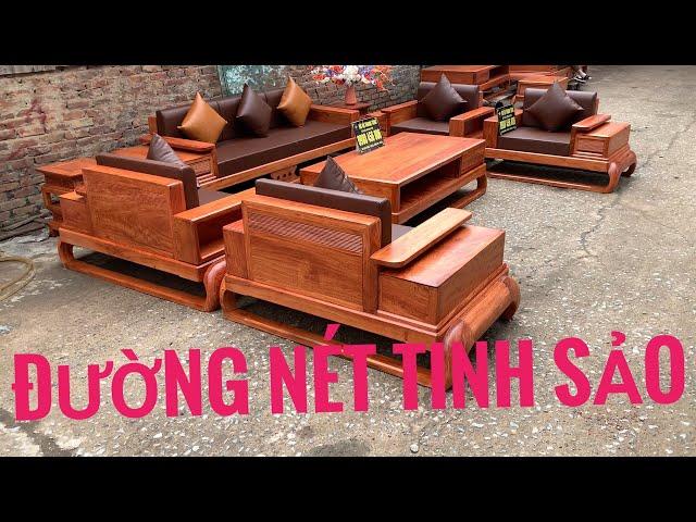 Nội Thất Phòng Khách Đẹp Bàn Ghế Sofa Zito Đùi Gà Gỗ Hương Đá Mẫu Sofa Hiện Đại Đồ Gỗ Giá Rẻ