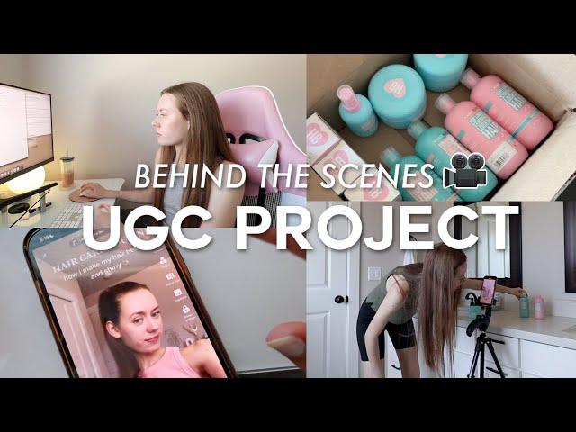 BEHIND THE SCENES of a UGC content creation project    how i plan, film, and post tiktok content