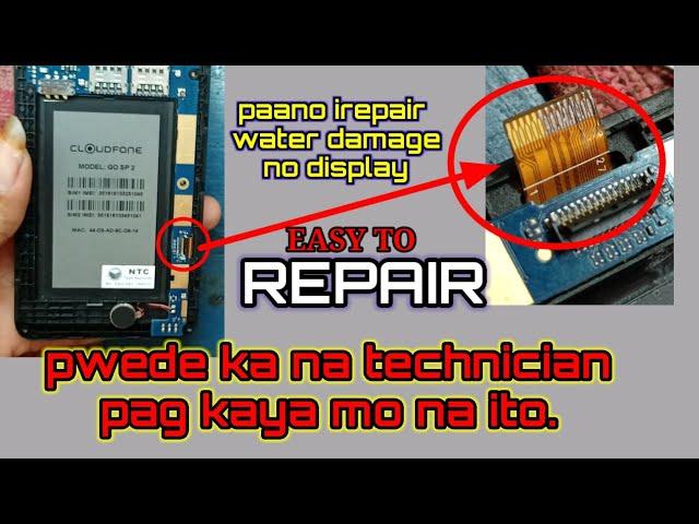 cell phone repair tutorial 2021 | water damage | no display.